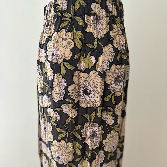 Leith High Low Maxi Women's Floral Elastic Waist Skirt Size XS - Picture 7 of 12